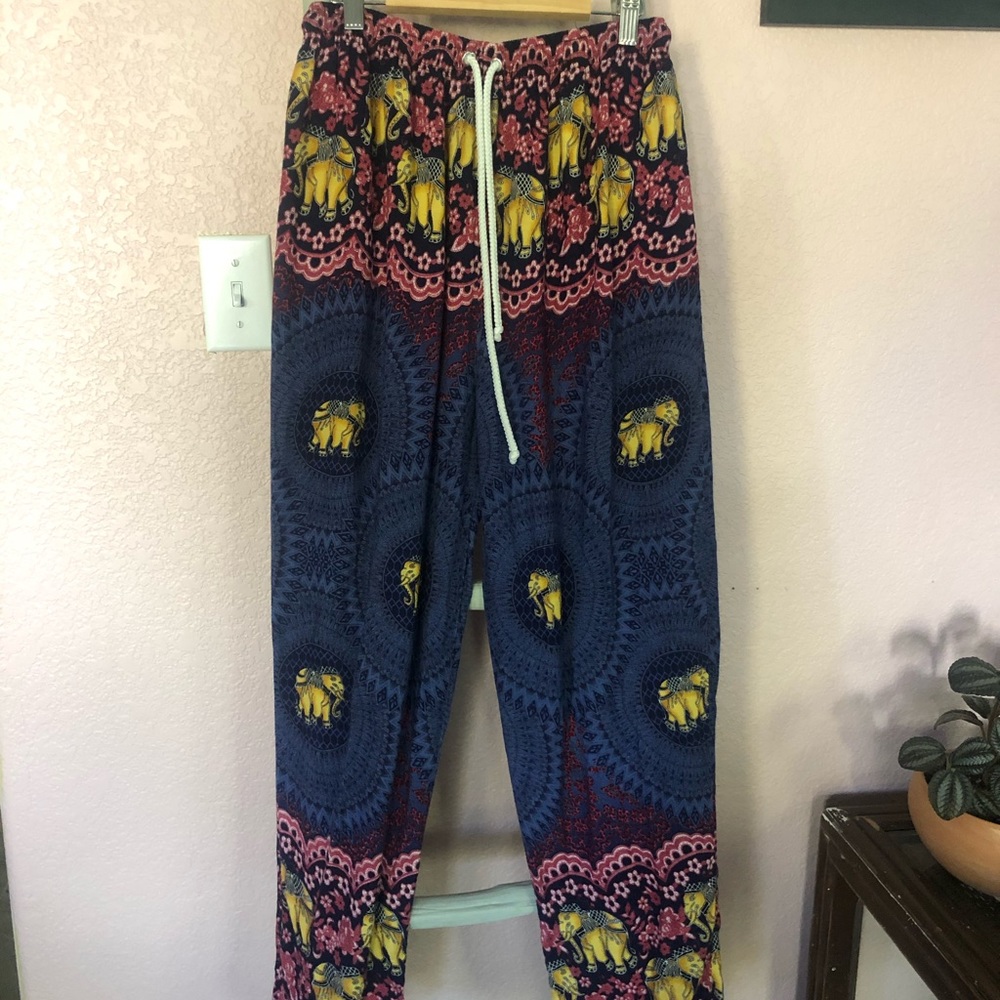 High waisted flow pants